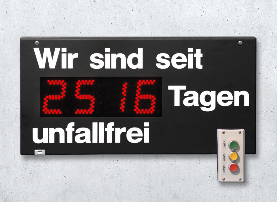 Compteur de jour sans accident - gs gmbh - solutions sur mesure à partir de 1 pièce_0