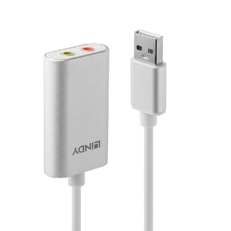 Convertisseur audio Lindy 42926 en argent et blanc - multicolore 42926_0