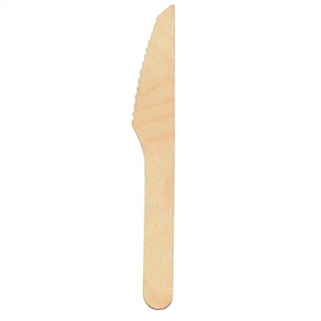 COUTEAU 16 CM BOIS NATUREL (VENDU PAR 100)