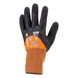 Coverguard - Gants anti-coupures en milieu humide coupure D avec double enduction latex EUROCUT L400 (Pack de 5) Orange Taille 7 - orange 545056404060_0