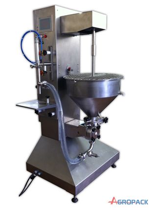 Doseuse volumétrique à lobes sémi automatique pour produits liquides pâteux_0