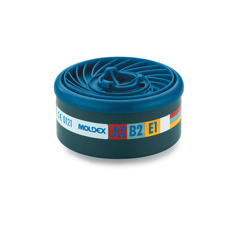 Filtre anti-gaz et vapeurs organiques A2B2E1 EASYLOCK (Série 7000 + 9000) - PRF10A2B2E1 - Moldex_0