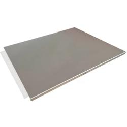 Giemme Spoleto - Plan de travail professionnel en acier inoxydable AISI 304 – 50x56 cm avec pli avant de 2 cm - gris Acier inoxydable 18/10 sp-5056-_0