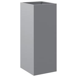 Helloshop26 - Jardinière bac lit surélevé plantes fleurs terrasse jardin argenté 32 x 29 x 75 cm acier galvanisé Argent 02_0038062 - 3000214056319_0