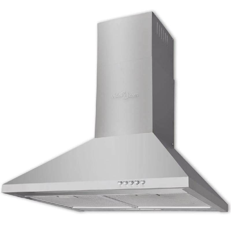 Hotte de cuisine 600 mm - 3 niveaux de vitesse - 180 W - acier inoxydable - flux d'air 550 m³/h - réf. 02_0005859_0