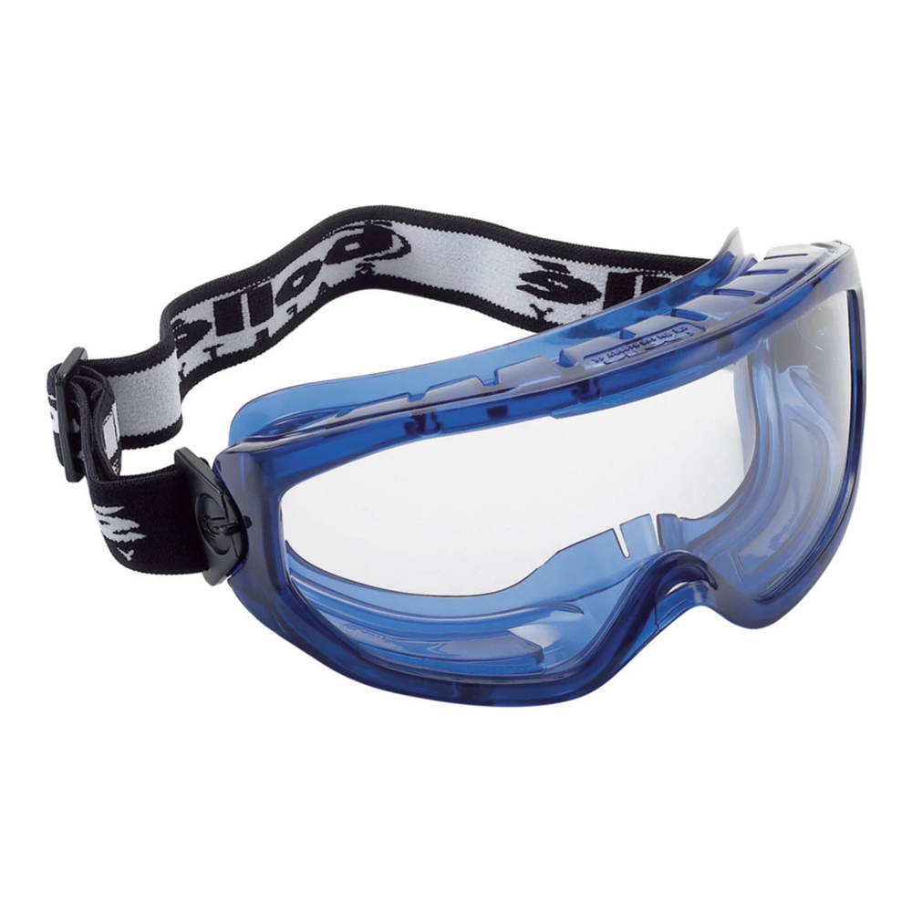 Lunette-masque de sécurité BLAST en polycarbonate incolore - PYLM10 - Bollé Safety - Étanche et compatible masque respiratoire_0