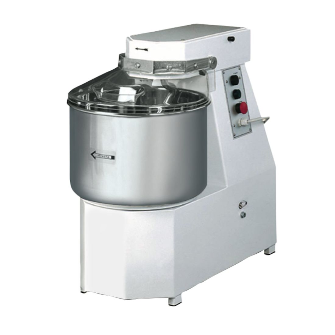 Pétrin spirale cuve fixe motorisée 12 litres - Dito Sama - capacité 10 kg de pâte_0