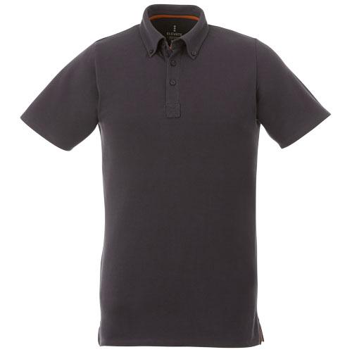 Polo boutonné manches courtes homme Atkinson 38104895 - col tissu extensible - 95% coton, 5% élasthanne - 200 g/m²_0