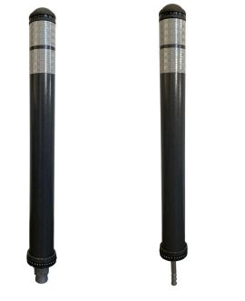 Potelet à mémoire de forme semi-rigide - Polyuréthane durable haute qualité - Pôle Cone - STI Balisage routier_0