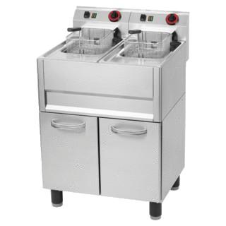 Rm gastro - friteuse électrique 2 bacs sur placard fermé_0