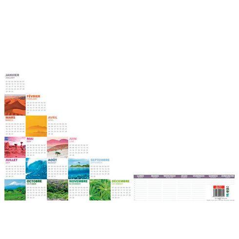 LOT DE 2 - SOUS-MAINS PAPIER PERPÉTUEL COLORÉ - 25 FEUILLES ENCOLLÉES - 38,5 X 54 CM