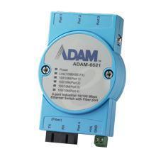 Switch Rail DIN industriel ADAM 5 ports 10/100Mbps - 1 Fibre SC Multi-Mode - Référence: ADAM-6521-BE_0
