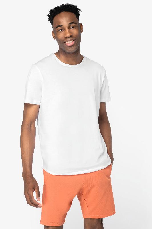T-shirt écoresponsable bas arrondi homme - 100% coton biologique - Réf: NS331_0