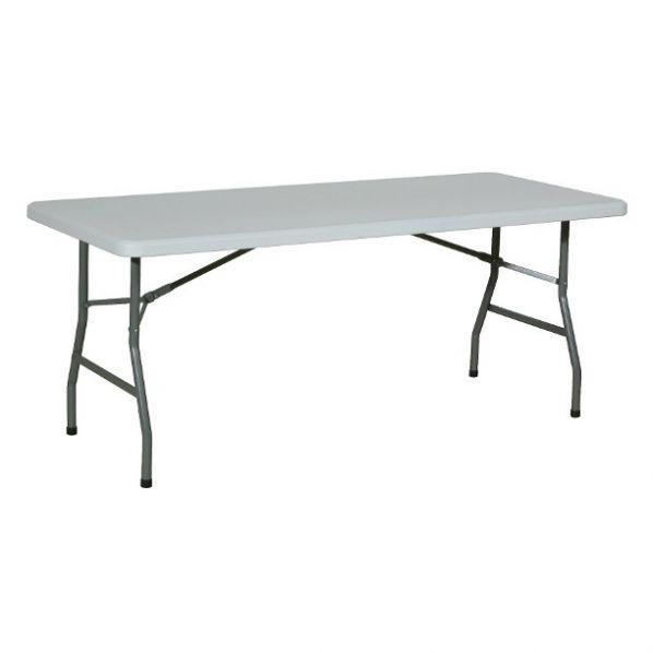 Table rectangulaire pliante - 1830 mm x 740 mm - intérieur et extérieur - Rolléco_0