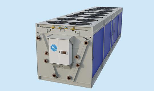 Tour de refroidissement adiabatique à conception optimisée, équipée d'un grand nombre de ventilateurs - Modèle TRF_0
