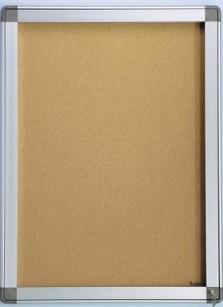 Vitrine d'affichage extérieure - Fond liège - Cadre aluminium anodisé - Porte battante ou levante - Verre trempé ou PMMA_0