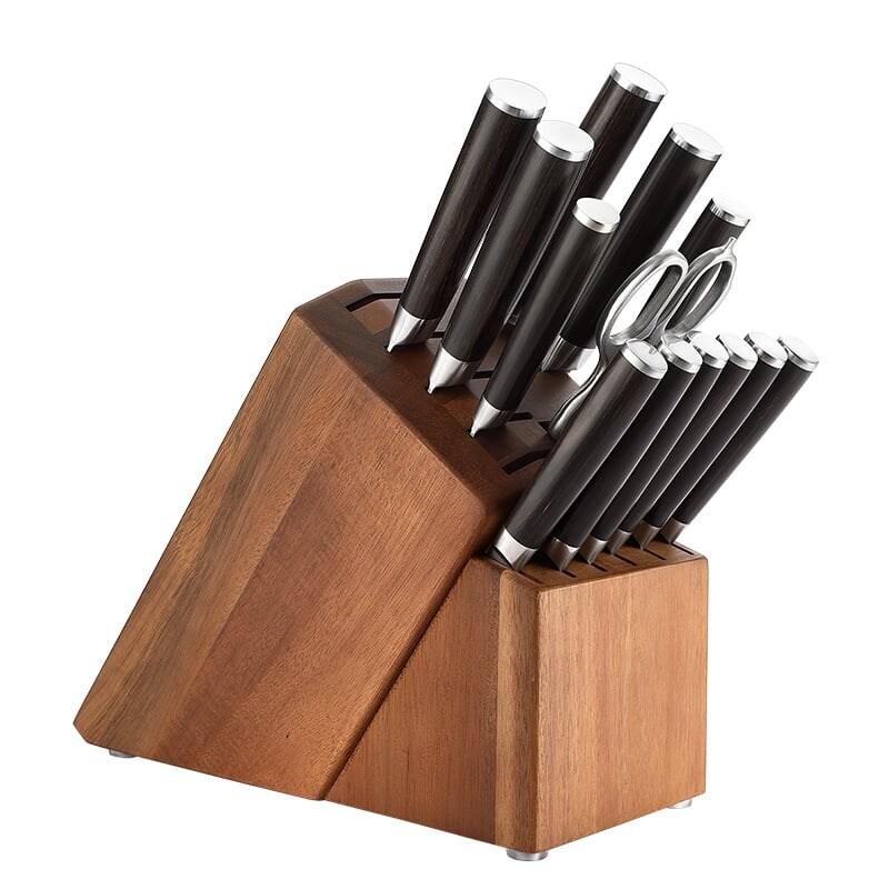 XinZuo - Set de couteaux Damas 15 pièces - Série B1H He - multicolore multi-matériau B1H-H15_0