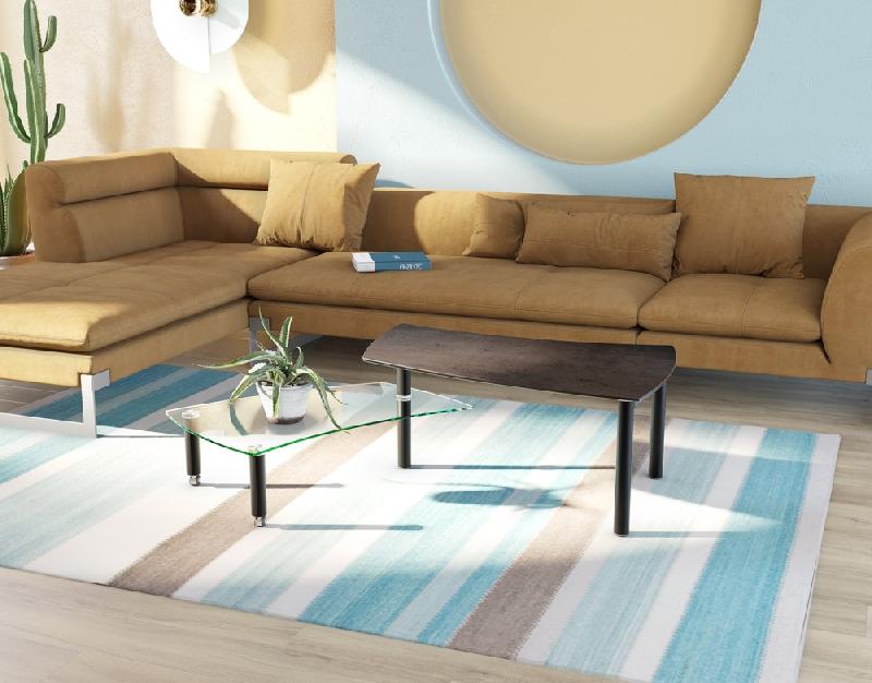 Adana Table basse design pivotante 2 plateaux_0