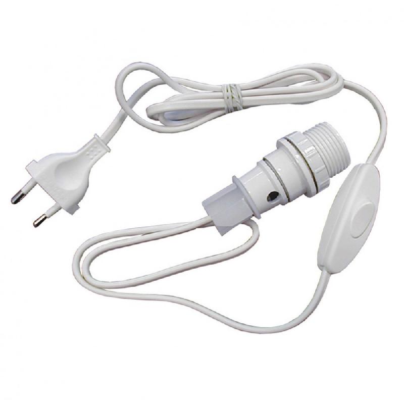 Adaptateur bouteille e14 TIBELEC, plastique, blanc 40 w_0