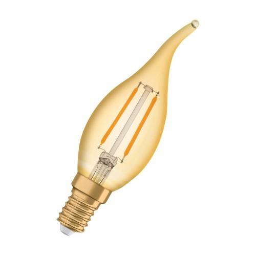 AMPOULE LED E14 2.5W 2400K NON GRADABLE VINTAGE 1906 FLAMME 3 DORÉ LEDVANCE
