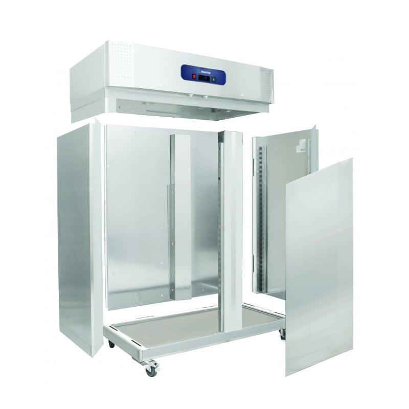 Armoire réfrigérée démontable GN 2/1 - 1 ou 2 portes - Acier inoxydable - 700L ou 1400L - Marque IBERNA_0