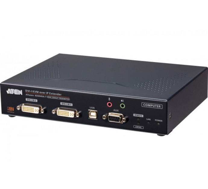 Aten Premium KE6900AiT - Émetteur KVM double DVI sur IP + Internet - Réf. 266946_0