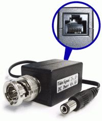 TRANSMETTEUR BALUN VIDéO + ALIM BNC / RJ45 CON810