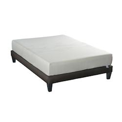 Ensemble   Matelas Mémoire de forme + Sommier Bois 140x190 cm SENSITIVE OLYMPE LITERIE - blanc 4VP.VB.K15.1419_0