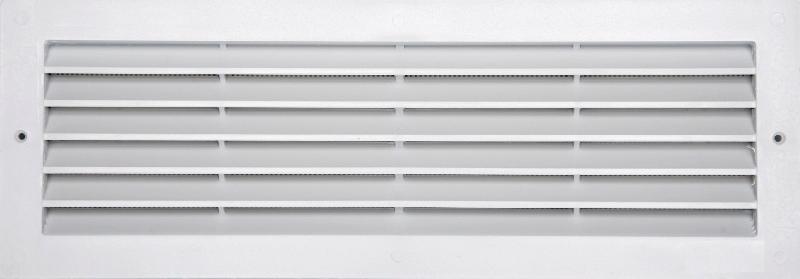 Grille d'aération ABS naturel - l.13 x L.37 cm - intérieur/extérieur - passage d'air 250 cm²_0