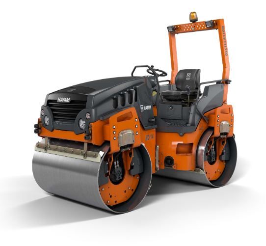 HD 14 VO - Rouleau compresseur tandem Hamm avec cylindres vibrant et oscillant - Poids 4435 kg_0