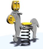 Jeu à ressort âne - ane01pe - crea equipements - pour enfants de 2 à 6 ans_0