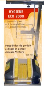Lave-bottes Hygiène ECO 2000 - 3 brosses irriguées - Fonctionnement sans électricité_0