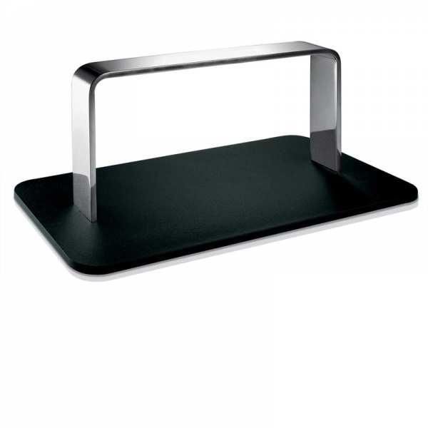 Repose-pieds coiffure - Iron FM 2000 - acier inox et epoxy noir_0