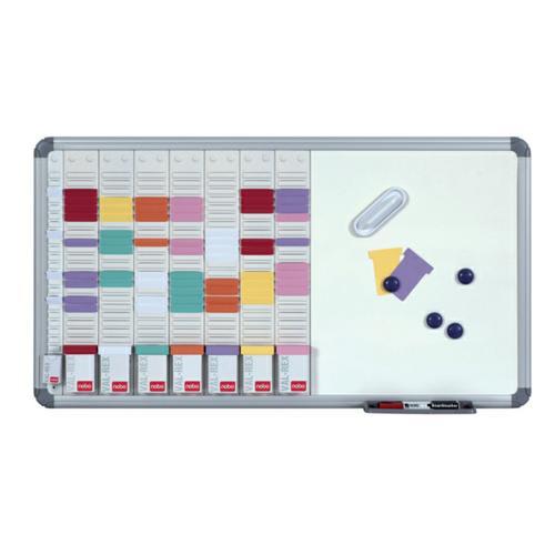 Nobo kit planning office t-board 8 colonnes 24 fentes - 2951400_0
