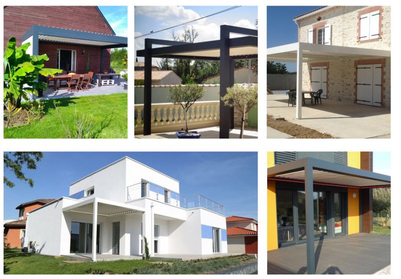 Pergola bioclimatique - Sas Fournier - Fabrication sur mesure dans le Vaucluse avec lames orientables_0