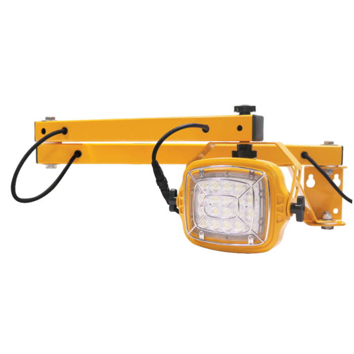 Projecteur led de quai avec bras articulé ajustable adapté pour l'éclairage industriel et d'entrepôt  - ip66 ik10 - kiarter 20w_0