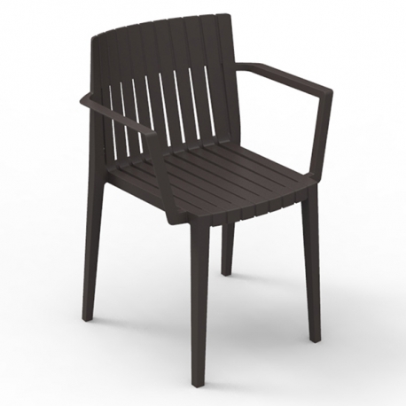 Spritz fauteuil avec accoudoirs empilable - Chaise professionnelle en polypropylène pour intérieur et extérieur - Vondom_0