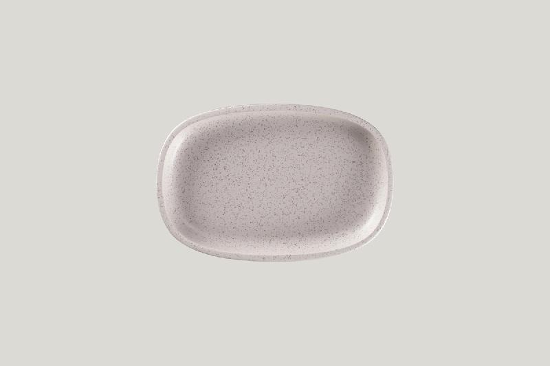 PLAT OVALE GRIS PORCELAINE 22,5 CM RAKSTONE EASE
