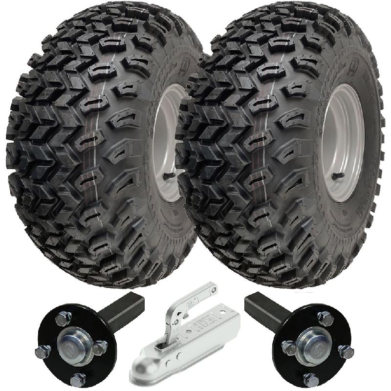22x11.00-8 Utility ATV Quad Trailer Kit Wheels Axles  Hitch P334 Capacity 750kg_0