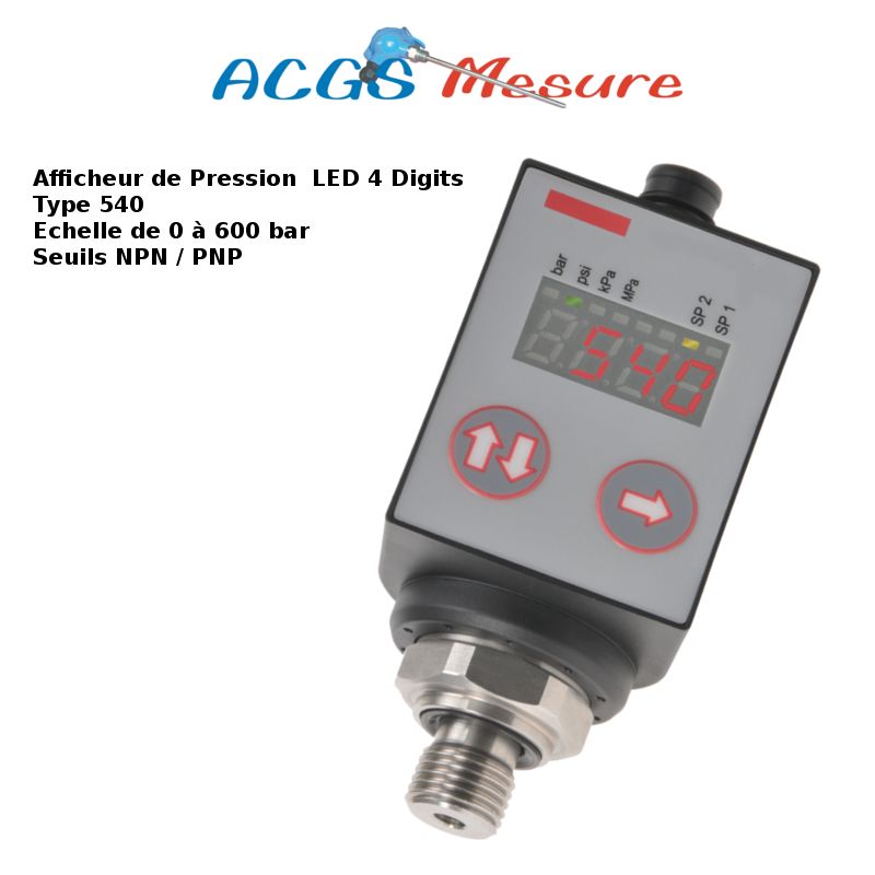 540 - transmetteur de pression - acgs mesure - avec afficheur led _0