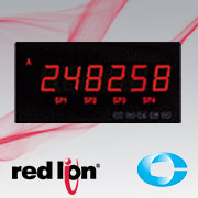Afficheur grandes dimensions LPAX - Red Lion - LED 6 digits 38 mm - Lisibilité 20 mètres_0