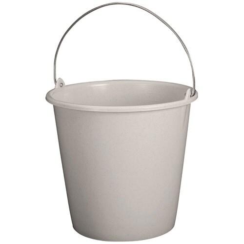 ALUMINIUM ET PLASTIQ Seau ménage 12l gradué gris moucheté - 035-1035698_0