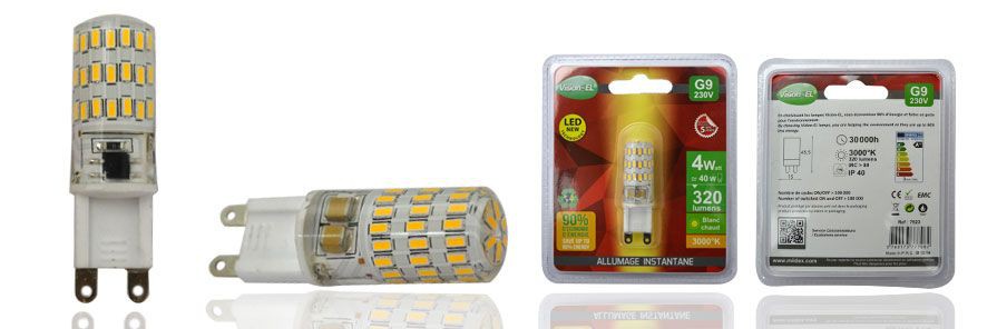 AMPOULE LED G9 4W  4000K VISION-EL 7924
