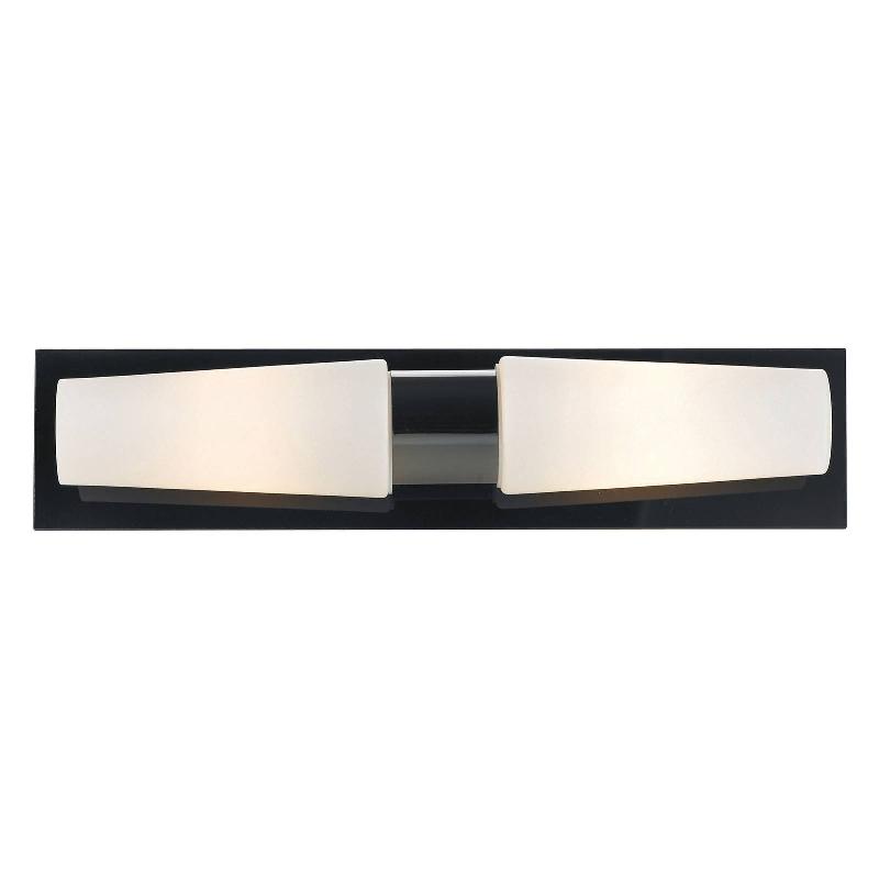 MARKSLÖJD APPLIQUE DE SALLE DE BAIN BRASTAD NOIRE, 2 LAMPES