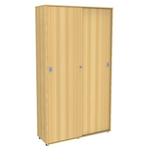 ARMOIRE PORTES COULISSANTES 120 X 214 X 45 CM HÊTRE - QUADRIFOGLIO