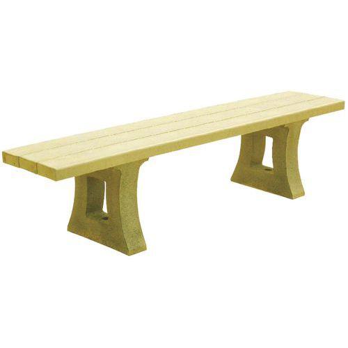BANQUETTE PARC LIVRÉE MONTÉE ASSISE RENFORCÉE SABLE - MANUTAN EXPERT