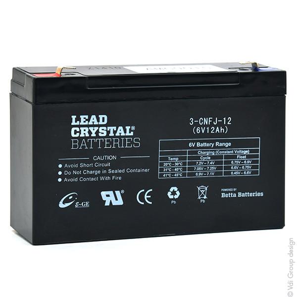 BATTERIE LEAD CRYSTAL 3-CNFJ-12 6V 12AH F6.35_0