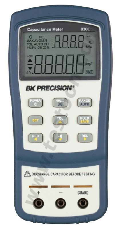 CAPACIMÈTRE 200 PF À 200 MF, TENSION TEST 4 V MAX, USB - BKPBK830C