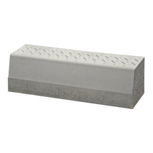 Bordure quai bus profil T vue18 - 1m - granifin argenté - 190 kg - Béton - Gris_0