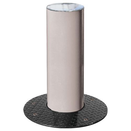 BORNE RÉTRACTABLE Ø 22 CM INOX BROSSÉ - GRIS 7044 - PROCITY
